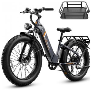 Bicicleta elétrica Jasion Thunder stealth black pneus 26x4 motor 750W nominal 1800W pico bateria 48V 18Ah 864Wh quadro aço carbono 7 marchas 110V