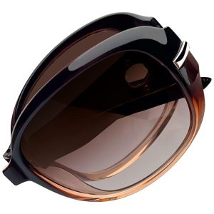 Óculos de Sol Feminino Dobrável com Proteção UV Joopin A26 Marrom Gradiente