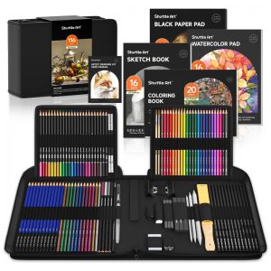 Kit Lapis Profissional com Bolsa para Transporte 116 Peças Shuttle Art