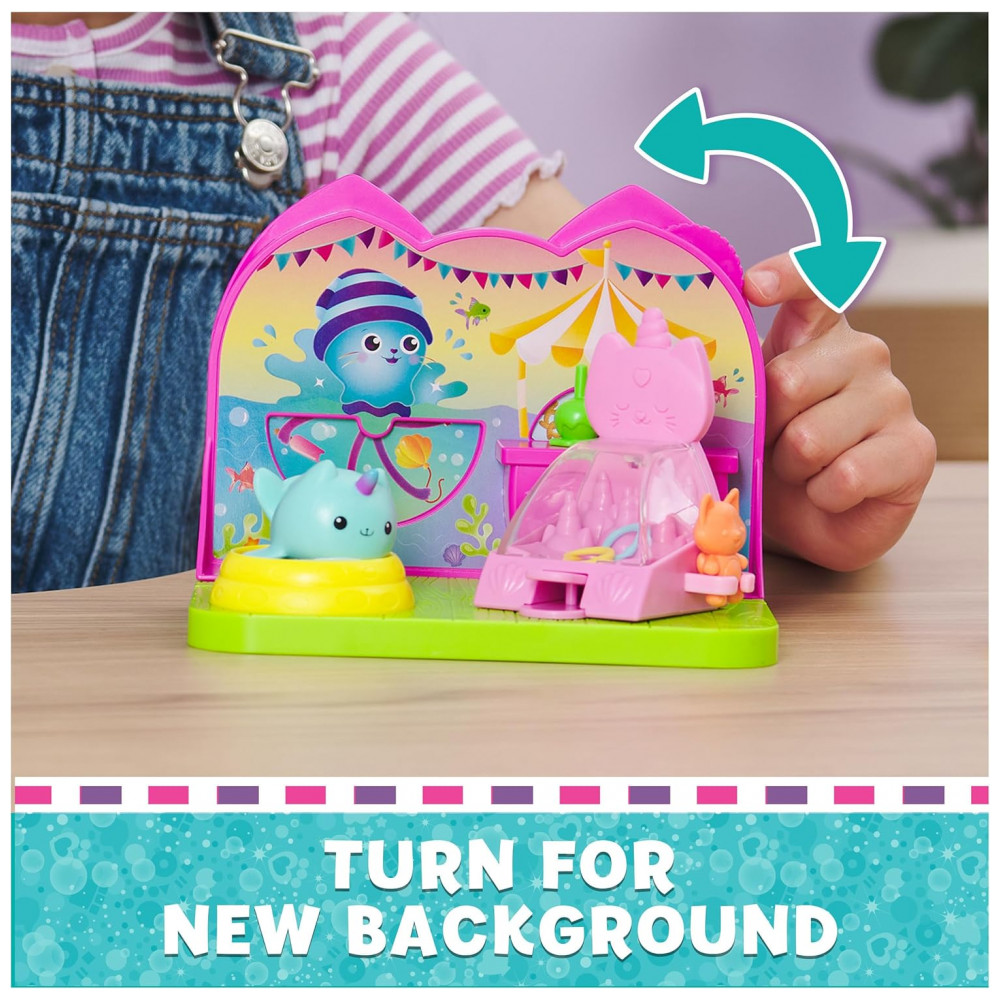 Sala de Carnaval do Narval Felino da Casinha da Gabby, com Figura de Brinquedo, Surpresas e Móveis de Casinha de Boneca, Gabby's Dollhouse - Imagem 6