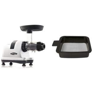 Centrífuga Juicer Omega MM900HDS de Baixa Rotação 200W Prata Especial para Aipo com Ajuste de Velocidade Peças de Reposição