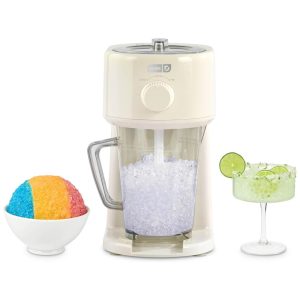 DASH: Máquina de Gelo Triturado e Bebidas Geladas com Jarra de Servir de 1 Litro - Prepare Raspadinhas Cone de Neve Coquetéis e Mais!