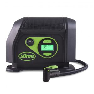 Compressor de Ar com Fio Portátil 99 PSI com Tela LED e Desligamento Automático 12V Slime 40051 Preto