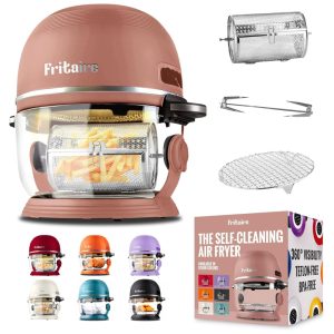 Air Fryer Vortex de 5 litros Visibilidade 360  Vidro Não Tóxico e Autolimpante. Aproveite a Fritura Saudável. Fritaire