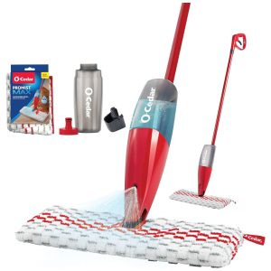 Mop Spray com 1 Refil Extra de Microfibra O Cedar ProMist MAX Vermelho
