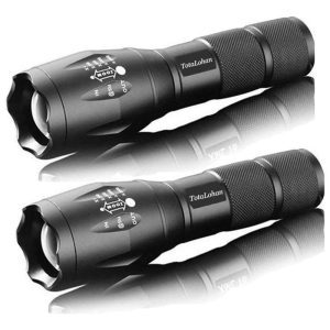 Lanterna LED 3 Níveis de Luz À Prova Dágua 1200 Lúmens 5 Modos Iluminação Foco Ajustável