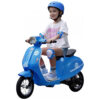 Moto Elétrica Infantil Okay Run Azul 24V 2 Rodas LED Música 3 Velocidades Buzina 8 a 14 Anos