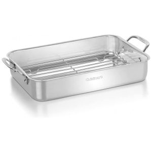 Forma Assadeira com Grelha em Aço Inoxidável Cuisinart 7117 14RR