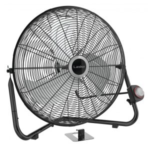 Ventilador de Piso com QuickMount para Uso no Chão ou na Parede e 3 Velocidades 110V Lasko 264QM Preto e Prata