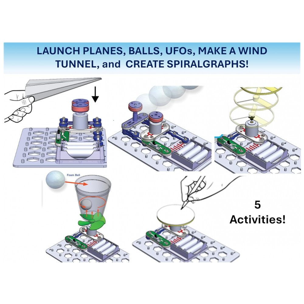 Snap Circuits Flight Deck – Kit Educacional de Eletrônica e Física para Crianças a Partir de 8 Anos - Imagem 5
