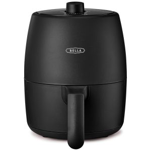 Forno e Fritadeira Elétrica BELLA 189 L Manual 5 em 1 bandeja e cesto antiaderente e lavável 1200W sistema de aquecimento potente cor preta