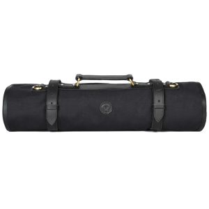 AARON LEATHER GOODS VENDIMIA ESTILO Estojo Bolsa Portátil para Facas com 10 Slots Facas não Incluídas Preto