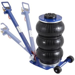 Macaco Pneumático de Levantamento Rápido de 3 5 s e até 3 Ton com Alças Longas Ajustáveis para Carros VEVOR Azul
