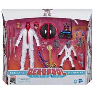 Deadpool e Hit-Monkey Colecionável Marvel Comics Aniversário de 80 Anos Escala Vintage