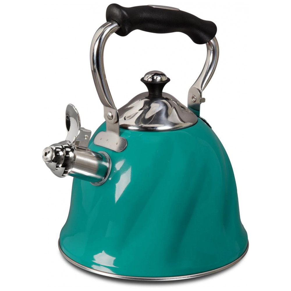 Chaleira de Chá 2.3 Litros em Aço Inoxidável com Apito Mr Coffee Verde