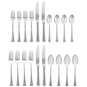 Conjunto de Talheres Sofisticação e Durabilidade para Sua Casa com 20 Peças e Material de Aço Inoxidável LENOX Platinum Federal Prata