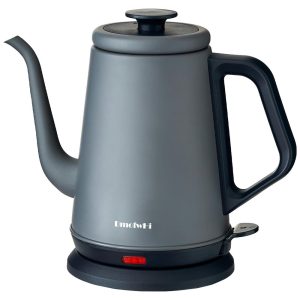 Chaleira Elétrica DmofwHi Gooseneck 10L 1000W em Aço Inoxidável 304 Desligamento Automático Cinza