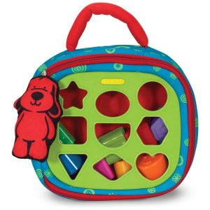 Bolsa de Atividades de 2 Lados e 9 Blocos de Formas para Bebês Melissa & Doug