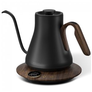 Chaleira elétrica Cocinare FLOW B9 Obsidian Black 09L bico pescoço de ganso controle de temperatura 1500W 110V