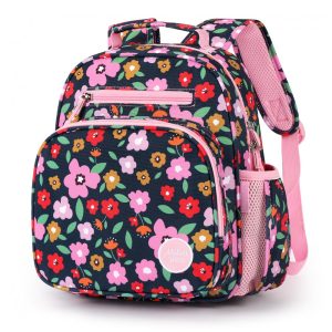 Mochila infantil floral mibasies 7L para meninas 2 a 4 anos 30 cm
