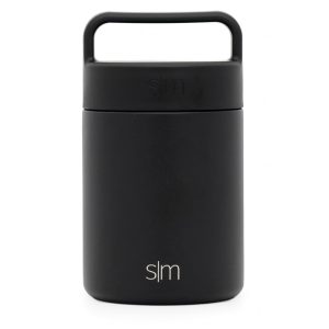 Frasco Térmico para Alimentos 354 ml com Vedação a Vácuo Aço Inoxidável SIMPLE MODERN Provision Insulated Food Jar Thermos Preto