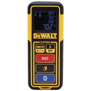 Medidor de Distância Digital com Bluetooth DEWALT DW099S Amarelo
