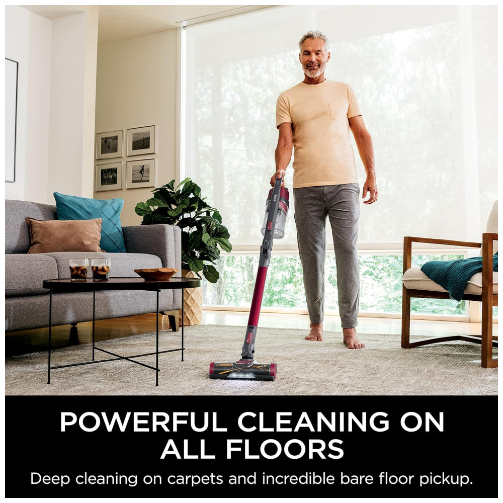 Aspirador de Pó Flexível Sem Fio Recarregável Capacidade 400 ml SHARK IZ163H Rosa escuro - Imagem 2