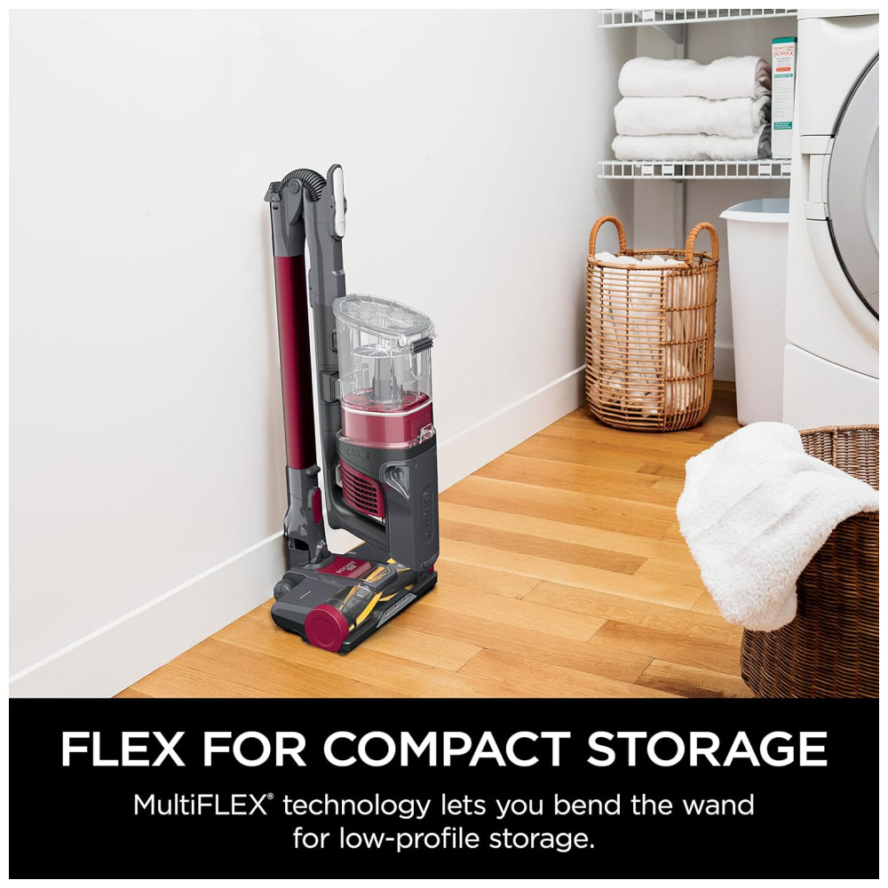 Aspirador de Pó Flexível Sem Fio Recarregável Capacidade 400 ml SHARK IZ163H Rosa escuro - Imagem 4