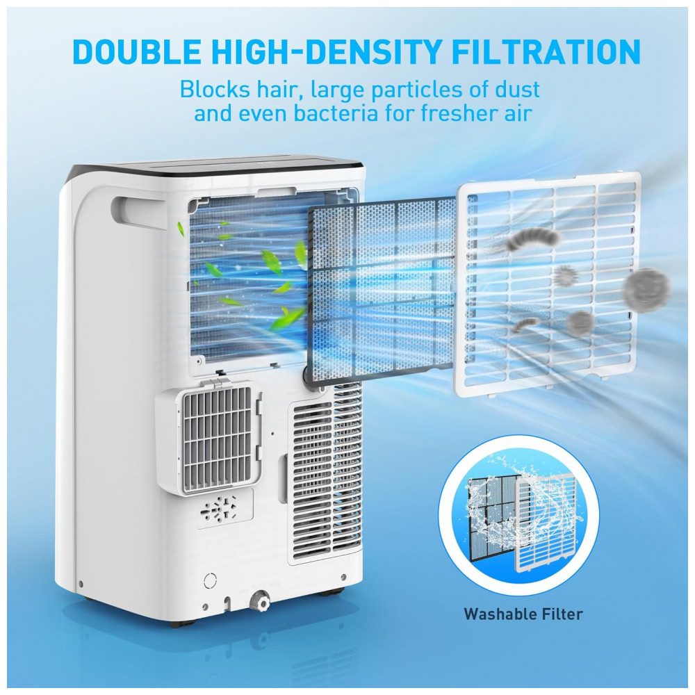 Ar Condicionado Portátil DOMANKI 14.000 BTU Refrigera até 65m² Unidade Portátil Eficiente com Controle Remoto e Kit de Instalação - Imagem 8