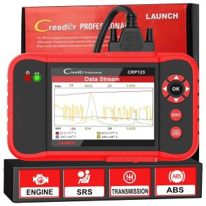 Scanner OBD2 LAUNCH CRP123 V2.0 Elite: Ferramenta de Diagnóstico Automotivo Completa com Reset de Óleo Adaptação do Acelerador e Reaprendizado SAS