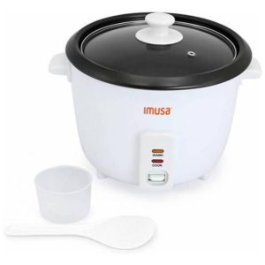 USA Panela de Arroz Elétrica 8 Xícaras 500W Branca 110v IMUSA GAU 00013 Branco