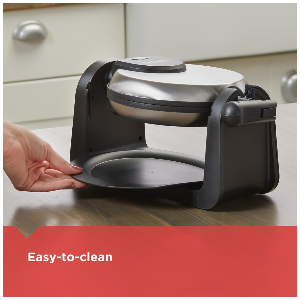 Máquina de Waffle Aço Inox 800W 110v BLACKDECKER WM1404S Prateado - Imagem 5