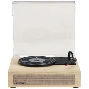 Toca-discos Crosley CR6042ANA Scout 3 Velocidades com Bluetooth e Alto-falantes Integrados Natural