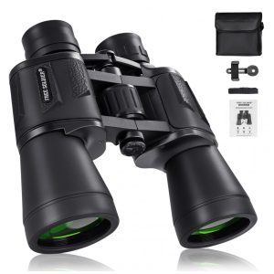 Binóculos 20x50 com Adaptador para Smartphone Visão 914 Metros FREE SOLDIER Preto