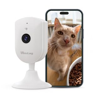 Câmera de Segurança Interna com Controle via App e Detecção de Movimento Inteligente VIMTAG Branco