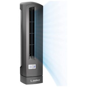 Ventilador de Mesa Oscilante com 2 Velocidades 110V 12W Lasko Air Stik Cinza.