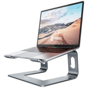 Suporte Ergonômico Laptop Nulaxy Ajustável Dobrável 25 40cm Cinza