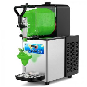 Máquina de Margarita Profissional com Luz LED Sem a Necessidade de Gelo Capacidade de 4L 110V Máquina de Frozen com Autolimpeza Mirfee