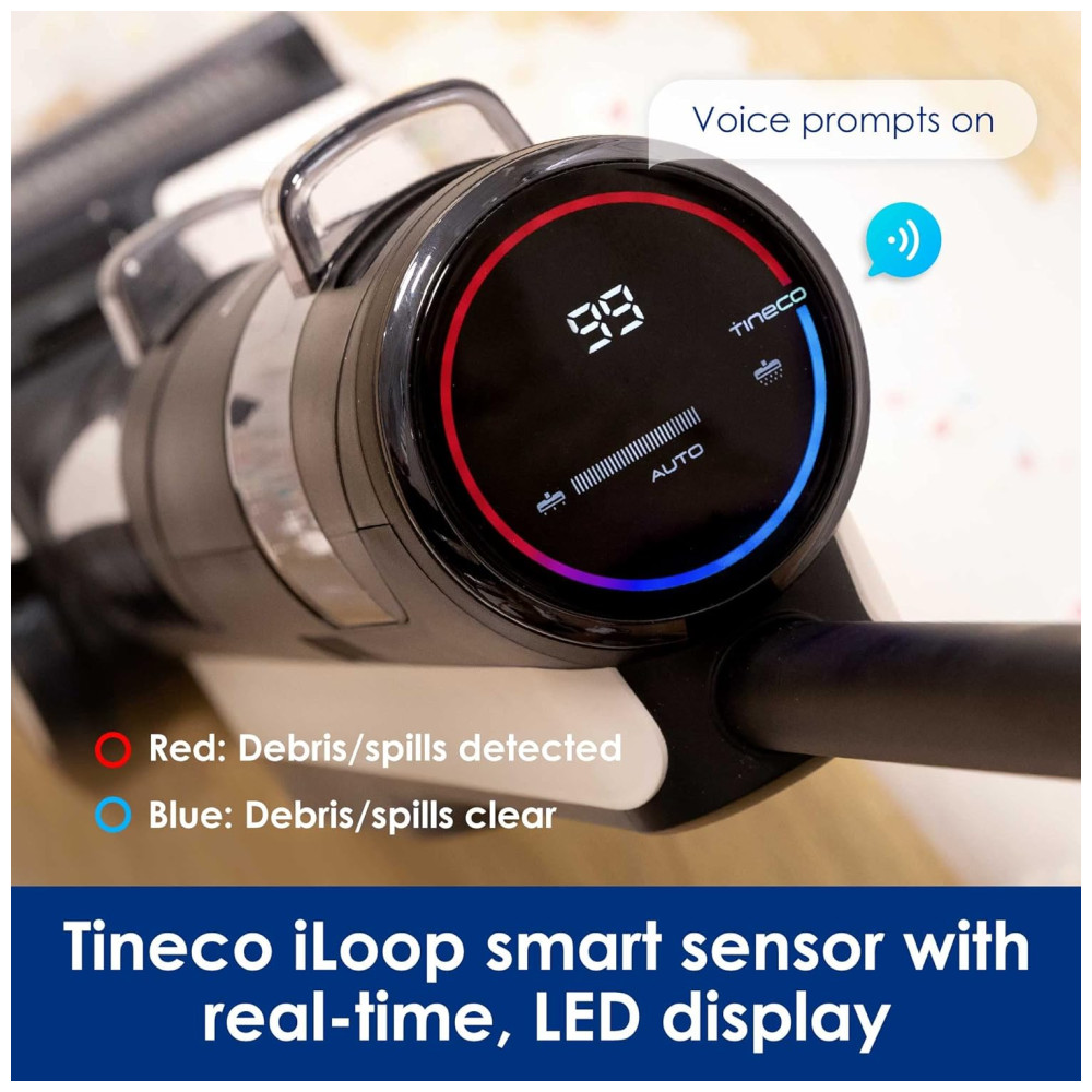 Aspirador de Pó Multifuncional sem Fio com Sistema de Controle Inteligente 110V Tineco Floor ONE S3 Cinza - Imagem 5