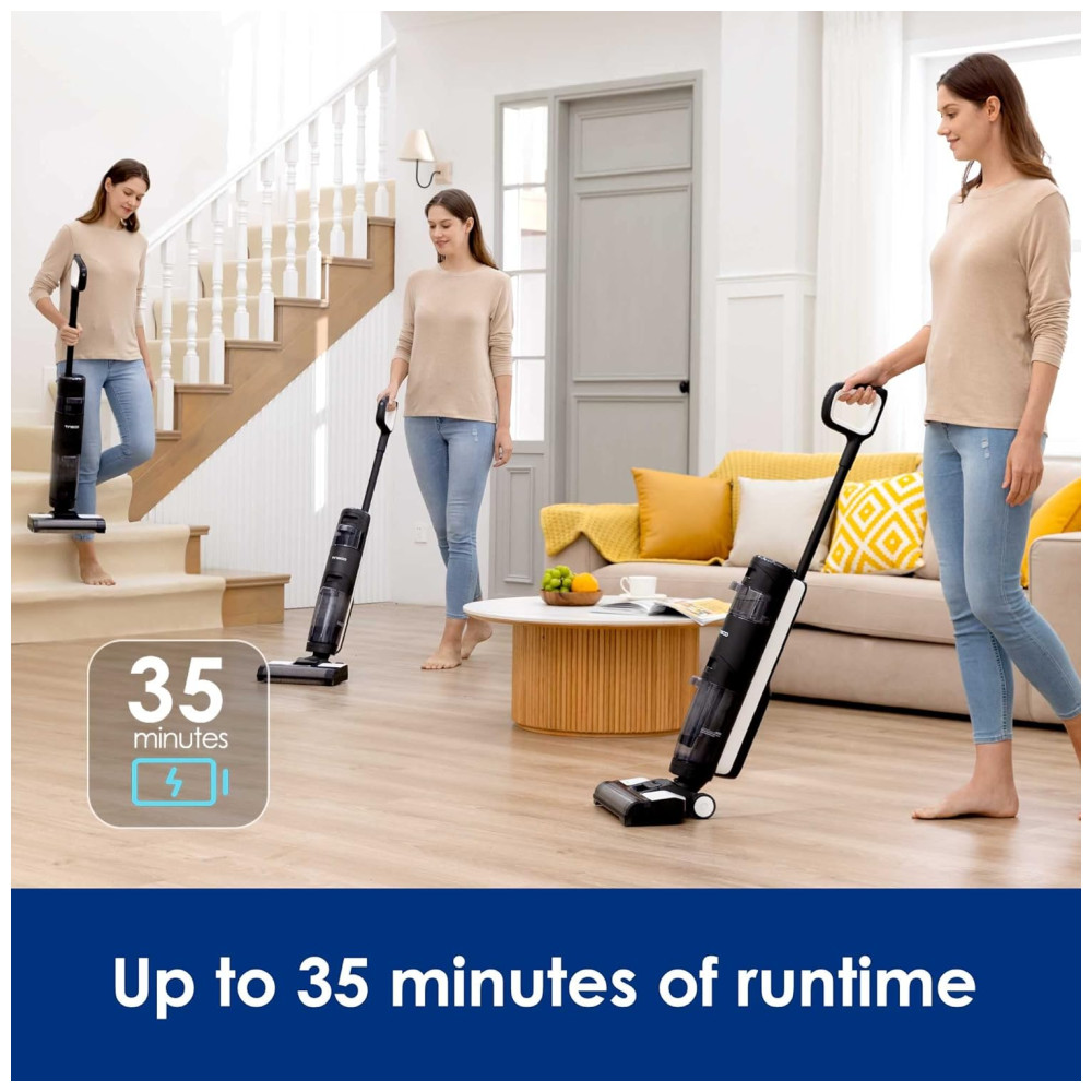 Aspirador de Pó Multifuncional sem Fio com Sistema de Controle Inteligente 110V Tineco Floor ONE S3 Cinza - Imagem 6