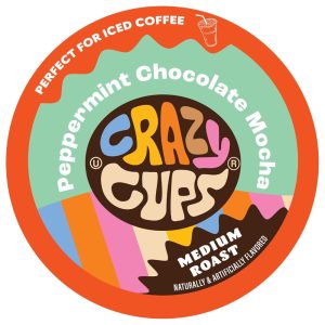 Cápsulas de Café sabor Mocha Chocomenta Keurig K Cup 22u CRAZY CUPS 1631264 Marrom