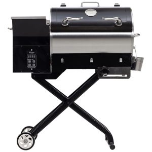 Churrasqueira á Pellet de Madeira Portátil com Superfície de Cozimento Total 2193 cm2 Recteq Prata e Preto