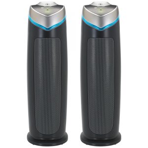 Purificador de Ar com Filtro HEPA 3 em 1 e 4 Velocidades Cobertura 15 m2 2UN 110V Germ Guardian AC4825 Preto