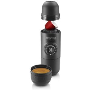 Cafeteira Elétrica Programável Mini Portátil NonoPresso Manual WACACO MINIPRESSO NS FBA Preto