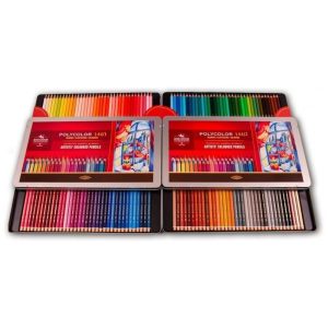 Kit Lápis de Cor Profissional com Estojo 144 peças Czech KOHINOOR 3828