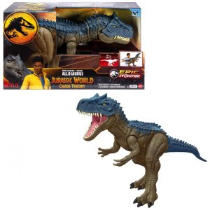 Mattel Jurassic World Super Colossal Allosaurus Action Figure Dinossauro Extra Grande com 96cm de Comprimento Pode Engolir 20 Mini Figuras