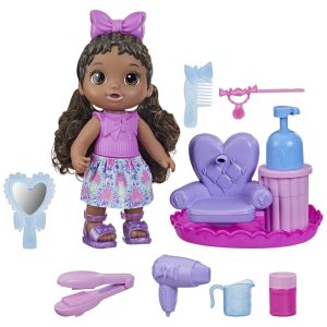 Boneca Cabelereira com Espuma e Acessórios de Salão de Beleza para Crianças Acima de 3 Anos Baby Alive