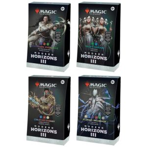 Magic: The Gathering Modern Horizons 3 Decks de Comandante Inclui Todos os 4 Decks Overdrive do Cemitério Terreno Tricky Energia Criativa e Incursão Eldrazi