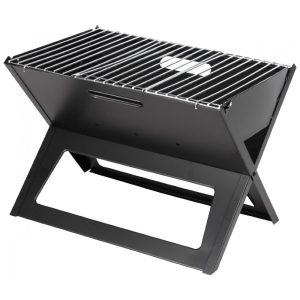 Churrasqueira a Carvão Dobrável de Fácil Portabilidade para ao Ar Livre Fire Sense 60508 Preta