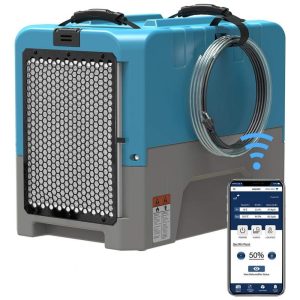 Desumidificador Insdustrial com Bomba Saturação de Até 180 PPD Controle via APP ALORAIR Azul